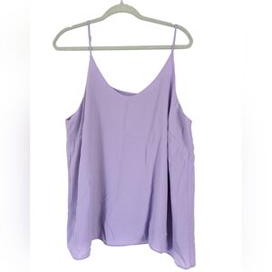 Green Envelope XL lilac top Chiffon light weight Layered Lavender Sleeveless